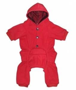 Dog fleece overall suit